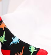 Boys Cotton Crew Socks Kids Novelty Animal Soft Funny Casual Fashion Breathable Childs Socks 6 Pairs