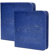 Peisicne 2-Pack Car Registration and Insurance Holder, Car Organization Vehicle Document Organize...