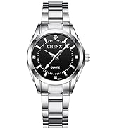 Gosasa Women Classic Fashion Watch Casual Business Quartz Watch Stainless Steel Waterproof Lumino...