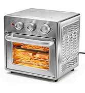NEWBULIG 17QT Air Fryer Toaster Oven Combo, 8-in-1 Multi-Function Air Fryer, Large Capacity Count...