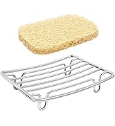 GUUKAR Bar Soap Dish Holder for Shower Bathroom Stainless Steel Rust Proof Self Draining with Bei...