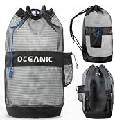 Oceanic Scuba Snorkel Bag, XL Mesh Dive Bag Backpack, Lightweight, Quick-Dry, Padded Straps, Inte...