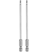 HARFINGTON 2pcs Hex Head Wrench Drill Bit 2.5mm (H2.5) Metric 1/4" Hex Shank 110mm (4.3") Long Ma...