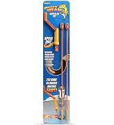 FlexiSnake Drain Clog Remover Kit Includes Rotating Handle and 2 Micro-Hook Refill Wands - Thin, ...