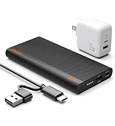 imuto Portable Charger 30W Fast Charging External Battery with 65W GaN USB C Laptop Charger MacBo...