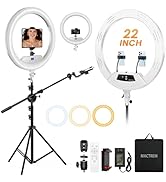 Ring Light 22inch Kit: Ring Light Tripod for iPhone ipad,with 75" Tripod/LCD Display/4 Phone Tabl...