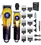 Professional Hair Clippers for Men, Cordless Hair Clippers & Hair Trimmer Set, Barber Clippers fo...