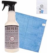 GLOBAL PACKING SOLUTIONS Meyer's Multi Purpose Cleaner, Lavender Scent, 16 Fl Oz bundled with Mic...