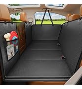 URPOWER PU Leather Backseat Extender for Dogs, Hard Bottom Dog Car Seat Cover for Back Seat, Wate...