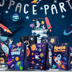 outer space birthday gift bag