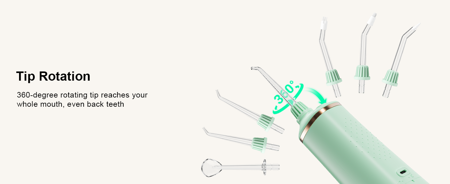 360° Rotating Tips