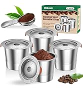 4Pack Reusable K Cups for Keurig 1.0: Heat Resistant Keurig Reusable Coffee Pods,Stainless Steel ...