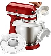 Volminex Silicone Mixer Bowl Cover with Collapsible Measuring Bowl - KitchenAid Mixer Accessories...