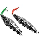 VMSIXVM Diamond Jigs Saltwater Fishing Lures, 1-16oz Casting Jigging Spoon Surf Fishing Sinking F...