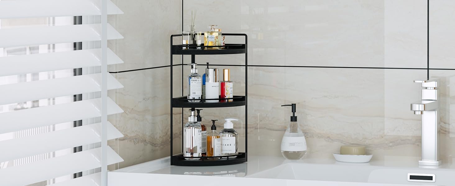 corner bathroom counter organizer