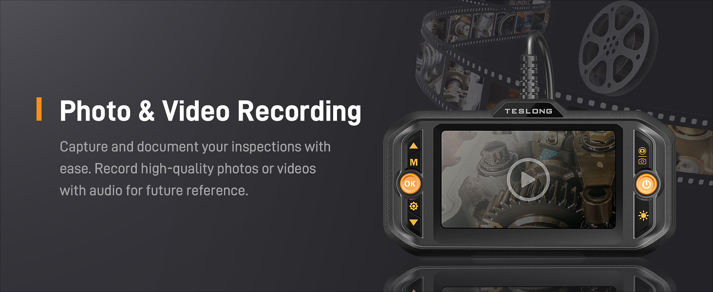 photo video endoscope snake camera inspection scope