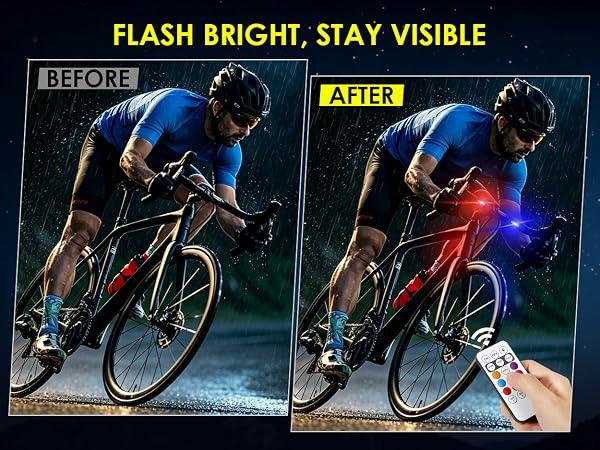wireless strobe lights for cars motorcycle bike bicycle scooter stroller