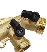 4 Way Brass Hose Splitter