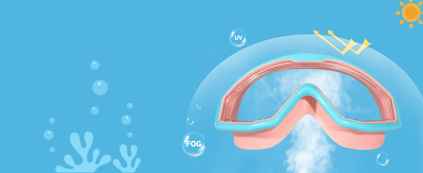 anti fog and UV protection swim goggles