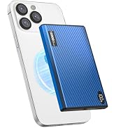 ZBF Magnetic Wireless Portable Charger, 10000mAh Slim Magnetic Power Bank Charger with USB-C Cabl...