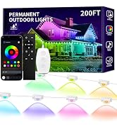 KSIPZE 200ft Permanent Outdoor Lights for House,Eaves LED Lights | Waterproof IP67,RGB+IC with Ap...