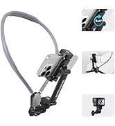 Upgraded 65cm Neck Phone Holder Recording with Anti-Shake Strap - POV/Vlog Neck Tripod Mount Hand...