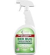 Bed Bug Spray Extra Strength Treatment by Hygea Natural 24oz –Treat Bed Bugs, dust Mites, lice, F...