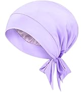 FADACHY Bonnet for Sleeping, Double - Layered Hair Bonnet Soft Satin Hair Wrap High Elasticity He...
