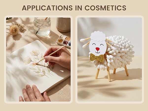 long cotton swabs for craft and art