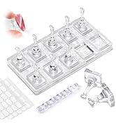 MelodySusie Nail Stand for Press Ons, Non-Magnetic Base for Practice Painting Display with Brush ...
