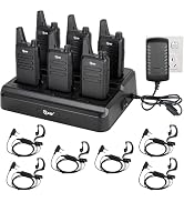 TIDRADIO TD-M8s Walkie Talkies Rechargeable Long Range Two Way Radio, License-Free FRS Radio with...