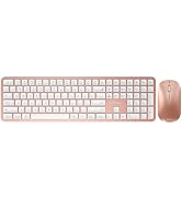 SABLUTE Bluetooth Keyboard and Mouse for Mac, Multi-Device Rechargeable Wireless Keyboard Mouse C...