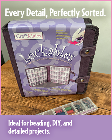 CraftMates storage keeps supplies organized, visible and ready for any creative project use at home!