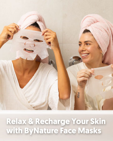 Relax & recharge your skin with ByNature Face Mask