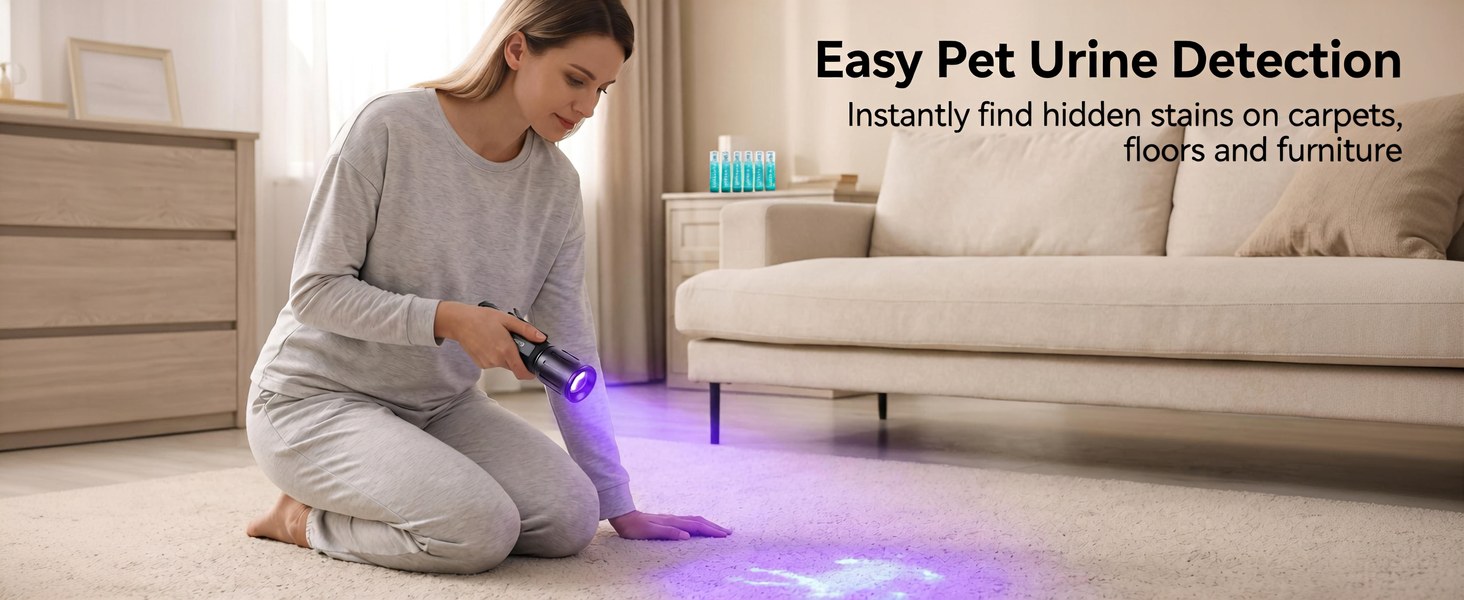pet urine detector light