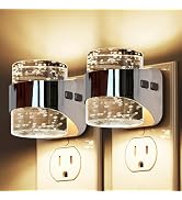 L LOHAS LED Night Light, 2 Pack 3000K Bubble Night Lights Plug into Wall, Acrylic Night Lights wi...