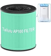 Tailulu Official AP100 Air Purifier Replacement Filter, 3-in-1 Air Purifier Filter, True H13 HEPA...