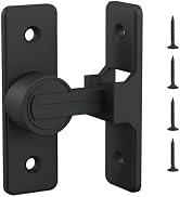 RETRIN Barn Door Lock Latch - 90-Degree Deadbolt Lock, Zinc Alloy Security Door Lock for Bathroom...