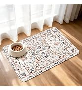 PPET Dog Feeding Mat, Super Absorbent Dog Mats for Food and Water Bowl, Non Slip Pet Placemat for...