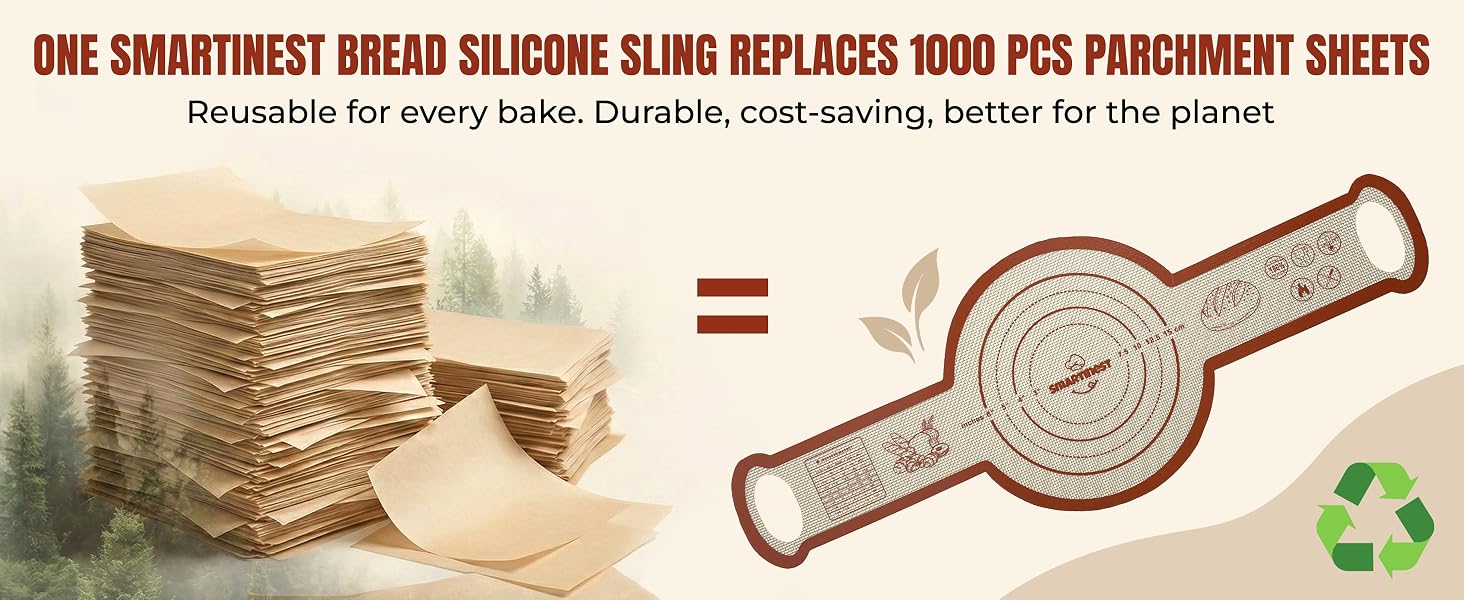 Reusable for every bake. Durable, cost-saving, better for the planet