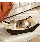 Zakkart Cat Sisal Scratching Bed Hammock, 2-in-1 Cat Scratcher & Lounging Bed, 100% Natural Sisal...