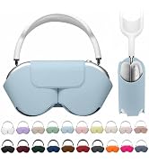 Maxjoy for Apple Airpods Max Smart Case Cover, Soft PU Leather Protective Cover Accessories for A...