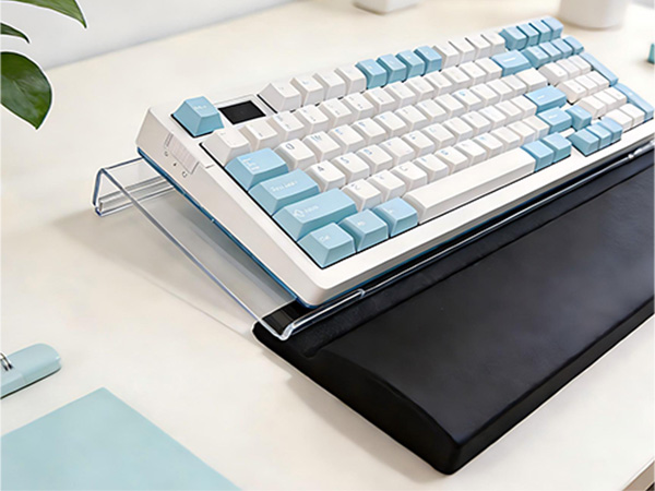Acrylic Keyboard Stand w/Silicone Wrist Rest