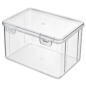 Clear plastic box