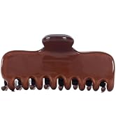 OideGuiing Durable Acetate Hair Clips - 4-Inch Coffee Claw Clips for Fine and Thick Hair (Coffee)