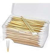 500PCS 6" Long Cotton Swabs in Storage Box - Strong Cleaning Swab with Wooden Handle - Lint Free ...