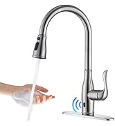 GUUKAR Touchless Kitchen Faucet with Pull Down Sprayer, Motion Sensor Smart Hands-Free Automatic ...