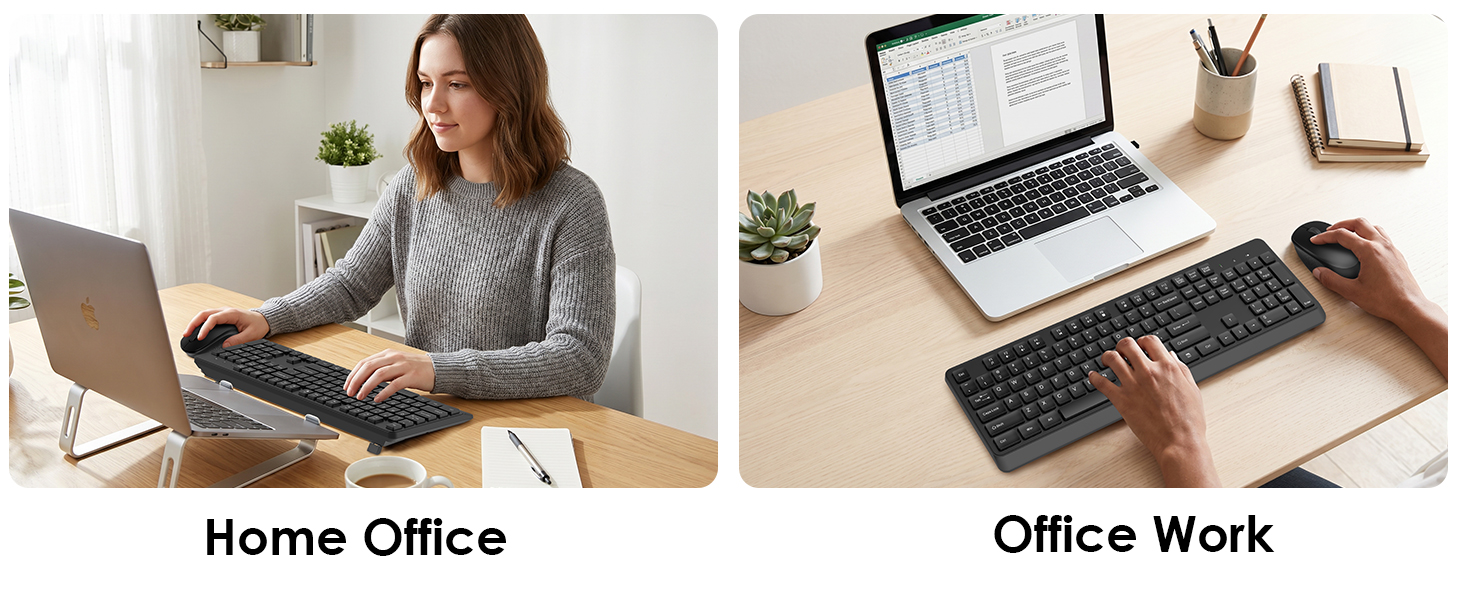 silent keyboard and mouse wireless