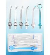 Flosser Replacement Tips for Water Flosser and Other Brand Irrigators (6-pack)