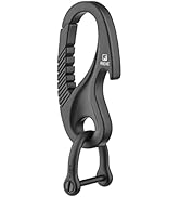 TISUR Titanium Carabiner Key Holder Anti-Lost Quick Release Heavy Duty Bottle Opener Car Key Chai...